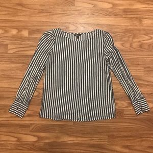 (EXPRESS) Long Sleeve Puffy Shoulder Top Size M